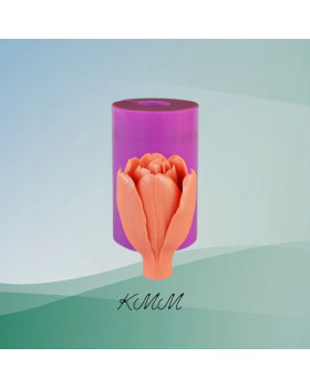 Силіконова форма 3D Тюльпан розкритий Тріумф Shirley Dream-foto2