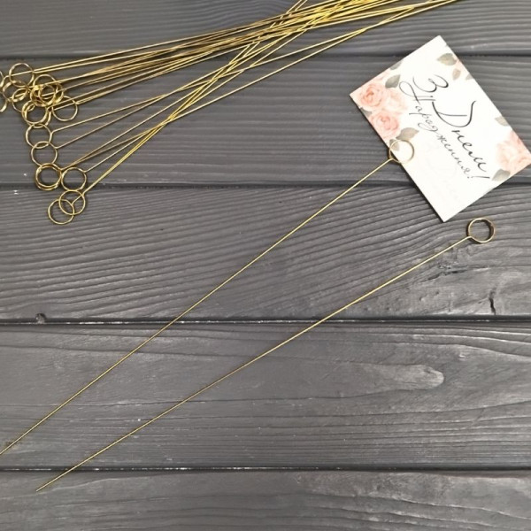 Держатель для открытки металлический 30см Круг маленький - 1шт.