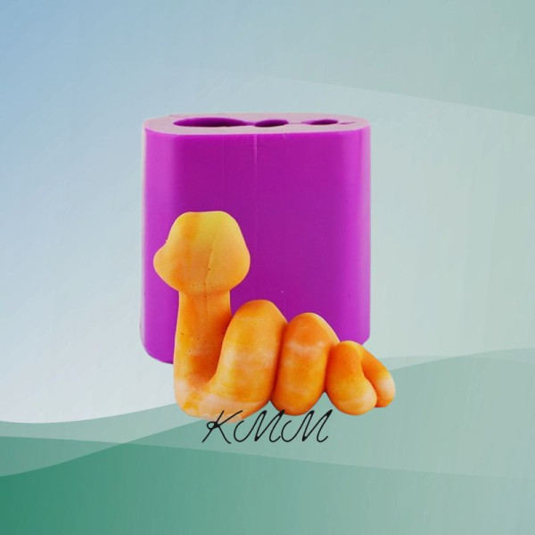 Силиконовая форма люкс 3D Змея Счастье