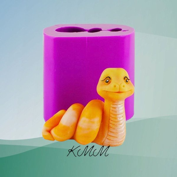 Силиконовая форма люкс 3D Змея Счастье