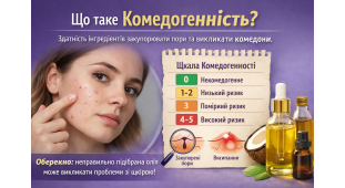 Олії для тіла: Як правильно обрати з урахуванням рівня комедогенності