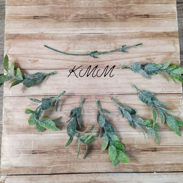 Лист фактурний з напиленням декоративний (букет, гілка) - гілка