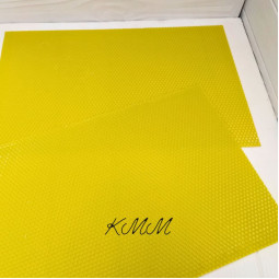 Вощина натуральная  Ярко-желтая 410х260мм