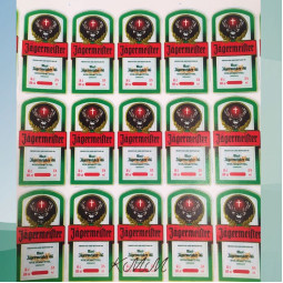 Наклейка этикетка на бутылку  Jägermeister (Егермейстер)
