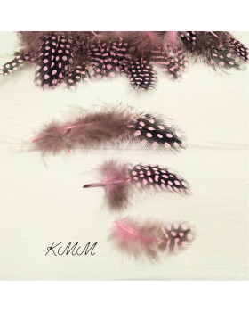 Перо Зелене з принтом декоративне - 3 шт