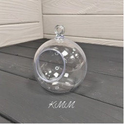 Шар с отверстием контейнер подвесной пластиковый - D 8см-foto2