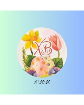 Наліпка Пасхальна Кошик з яйцями D50мм (3шт.) Наліпка Пасхальна Кошик з яйцями D50мм (3шт.)