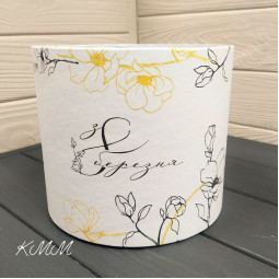 Капелюшна коробка З 8 березня - D120ммх100мм-foto2