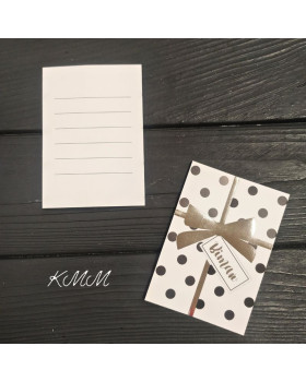 Листівка з тисненням Вітаю 100ммх70мм