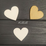 Серце біле дерев'яне 45ммх45мм
