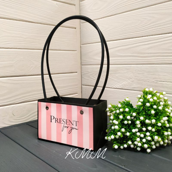 Сумка міні Present for you (Подарунок для вас) з круглими ручками 160х70х100мм