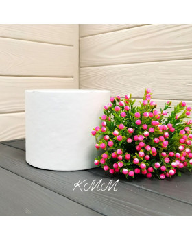 Шляпная коробка Белая D140ммх120мм