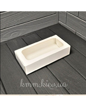 Коробка з прозорим вікном  225х150х60мм - Білий