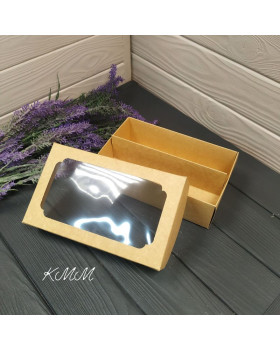 Коробка з перегородкою Крафт 200х120х60мм-foto3