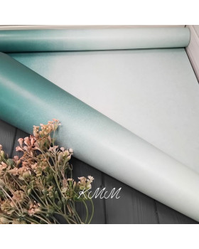 Папір Градієнт щільний, вологостійкий Ментол - Зелений мох ширина 60см - 1м