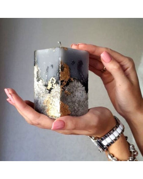 Поталь (тонкая фольга для декора) 14смх14см - Серебро-foto3