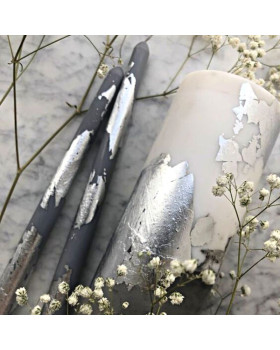 Поталь (тонкая фольга для декора) 14смх14см - Серебро-foto4