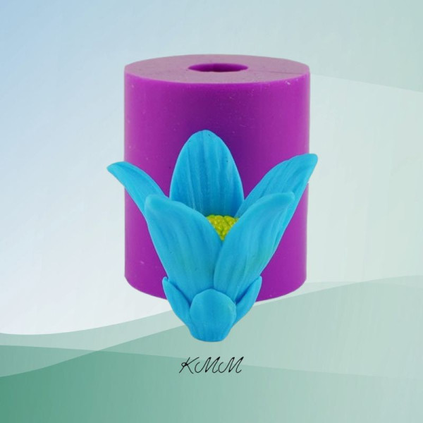 Силиконовая форма люкс 3D Цветок полевой