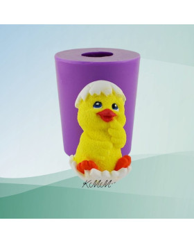 Силіконова форма люкс 3D Курча в шкаралупі