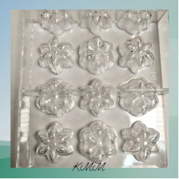 Поликарбонатная форма для шоколада Цветы ассорти (Baker)-foto2