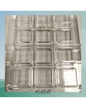 Полікарбонатна форма для шоколаду Квадратики (Baker)-foto2