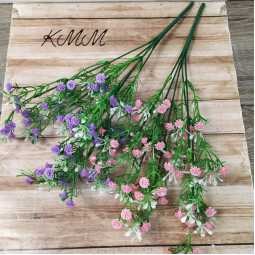 Гіпсофіла з тичинками в асортименті - гілка, блакитна-foto3