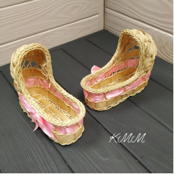  Кошик плетений "Коляска" 15смх13смх7см-foto2