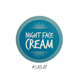 Наклейка Night face cream (Ночной крем) 30мм (4 шт.)