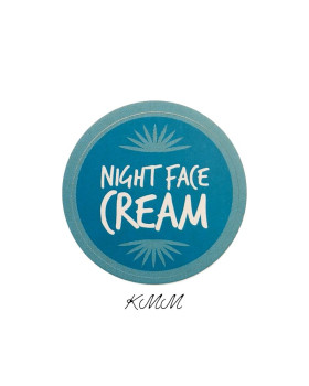 Наліпка Night face cream (Денний крем) 30мм (4 шт.)