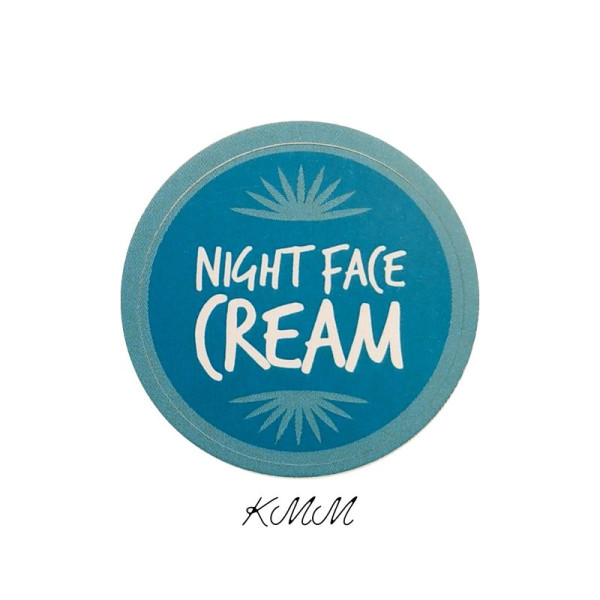 Наліпка Night face cream (Денний крем) 30мм (4 шт.)