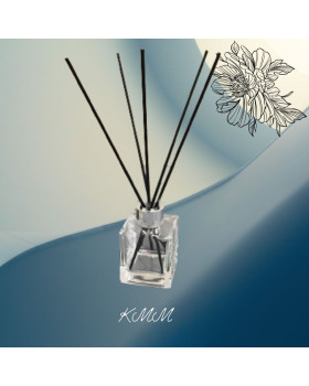 Комплект Срібло для аромадифузору з чорними паличками з мікрофібри (флакон 100мл і 5 паличок)