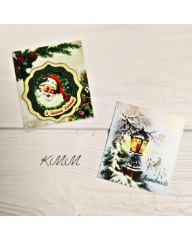 Листівка З Новим Роком! 50х45мм (5шт)